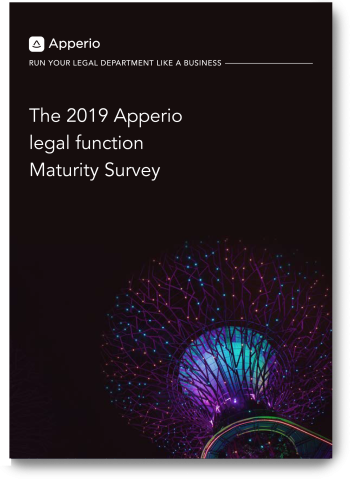 The 2019 Apperio legal function Maturity Survey