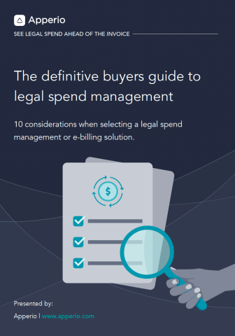 The definitive buyers guide to legal spend management