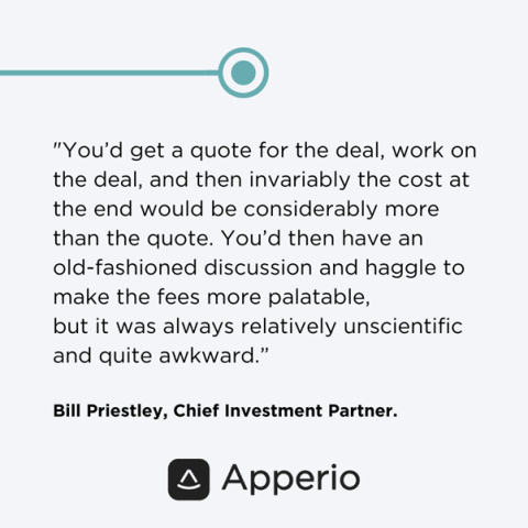 Quote from Apperio client Quote from Apperio client