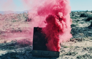 Smokebomb inside a briefcase