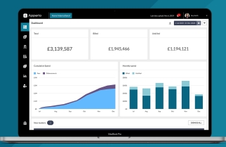 picture of the apperio platform on a laptop