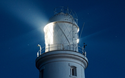 Lighthouse at night